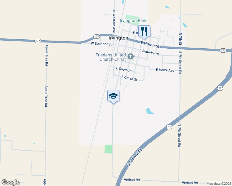 map of restaurants, bars, coffee shops, grocery stores, and more near 808 South Darlene Drive in Richview