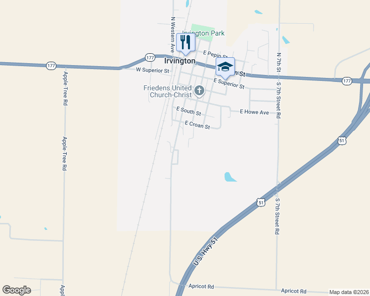 map of restaurants, bars, coffee shops, grocery stores, and more near 808 South Darlene Drive in Richview