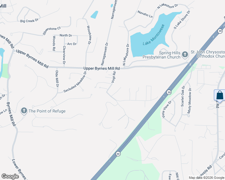 map of restaurants, bars, coffee shops, grocery stores, and more near 3890 Whippoorwill Lane in House Springs
