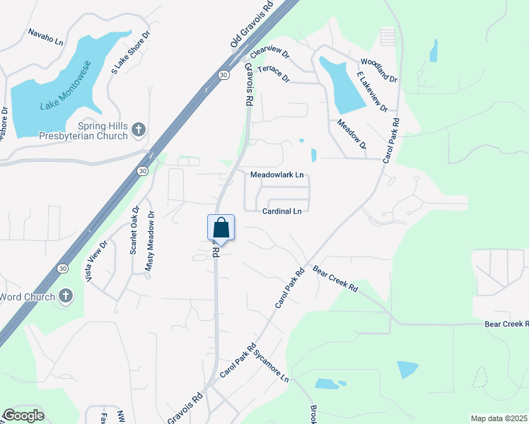 map of restaurants, bars, coffee shops, grocery stores, and more near 7049 Brooks Farm Road in House Springs
