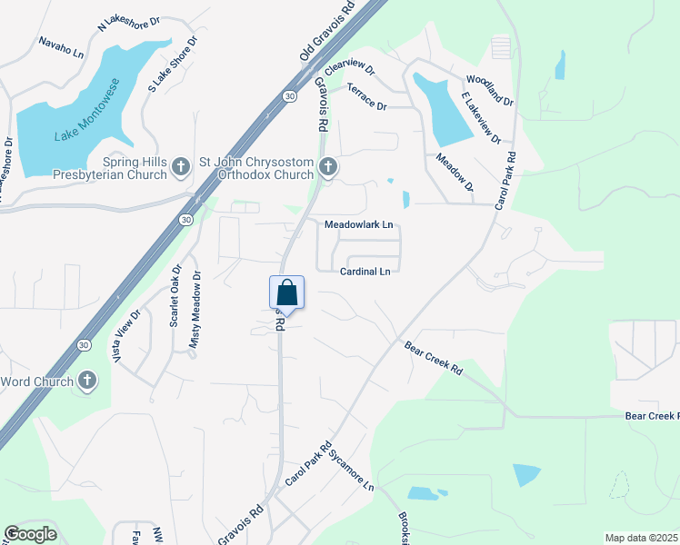 map of restaurants, bars, coffee shops, grocery stores, and more near 7049 Brooks Farm Road in House Springs