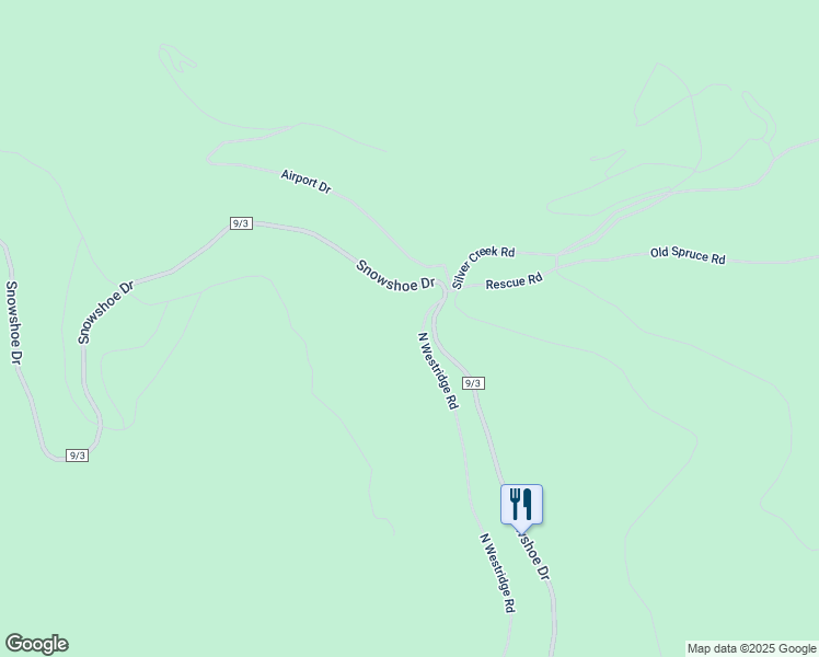 map of restaurants, bars, coffee shops, grocery stores, and more near West Ridge Road North in Dunmore