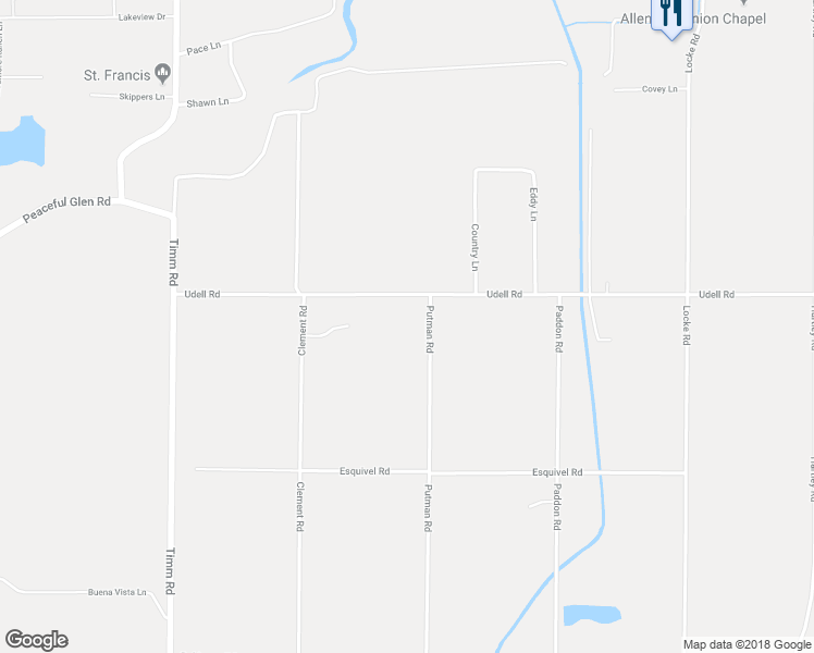 map of restaurants, bars, coffee shops, grocery stores, and more near 7625 Putman Road in Vacaville