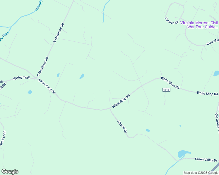 map of restaurants, bars, coffee shops, grocery stores, and more near 19386 White Pine Lane in Culpeper
