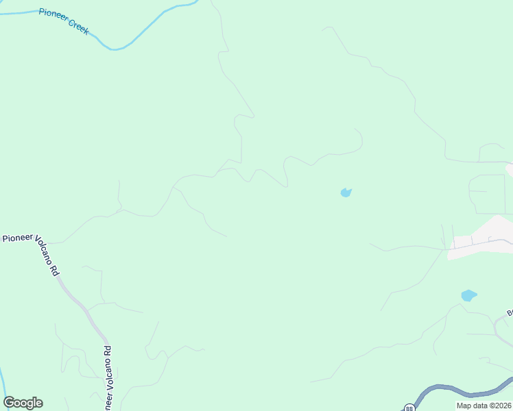 map of restaurants, bars, coffee shops, grocery stores, and more near 22401 Volcano Hills Road in Pioneer