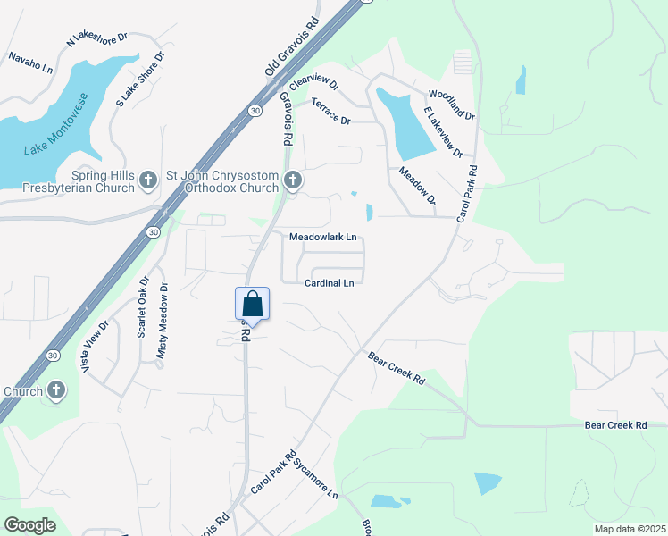 map of restaurants, bars, coffee shops, grocery stores, and more near 216 Crest Manor Drive in House Springs