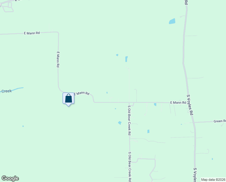 map of restaurants, bars, coffee shops, grocery stores, and more near 5418 East Mann Road in New Pekin