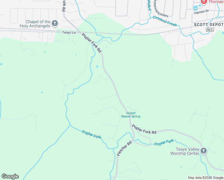 map of restaurants, bars, coffee shops, grocery stores, and more near 1164 Scott Depot Road in Putnam County