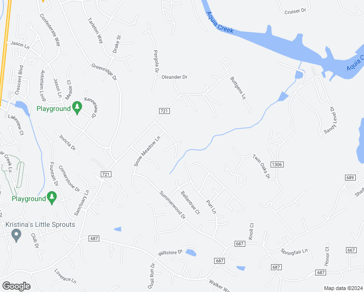 map of restaurants, bars, coffee shops, grocery stores, and more near 15 Maple Leaf Court in Stafford