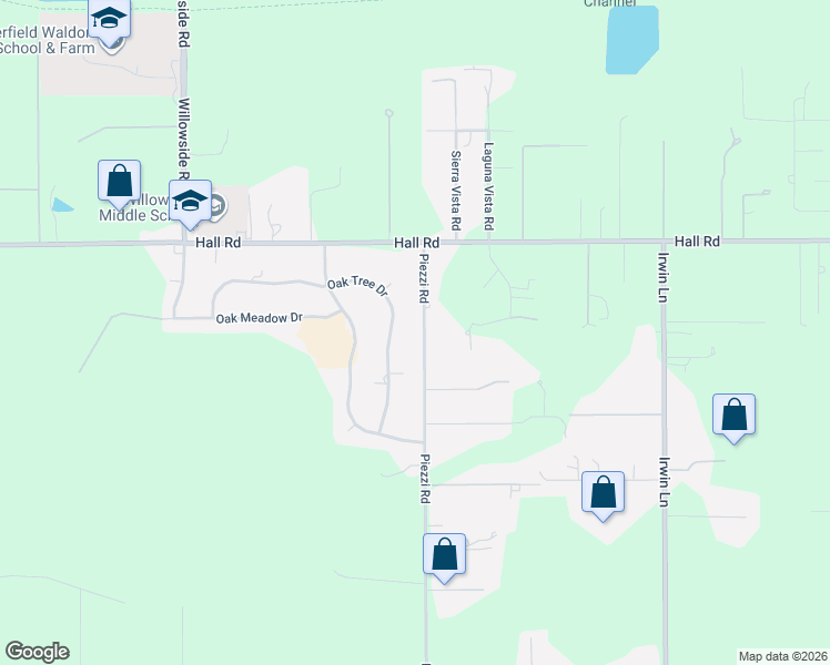 map of restaurants, bars, coffee shops, grocery stores, and more near 397 Piezzi Road in Santa Rosa