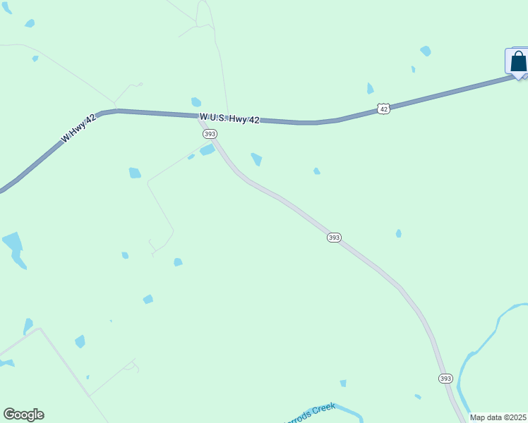 map of restaurants, bars, coffee shops, grocery stores, and more near 2986 Kentucky 393 in Goshen