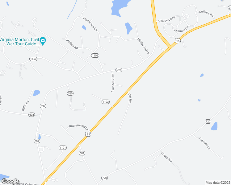 map of restaurants, bars, coffee shops, grocery stores, and more near 19263 Leander View in Culpeper