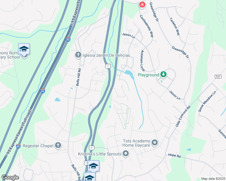 map of restaurants, bars, coffee shops, grocery stores, and more near 2 Austin Run Boulevard in Stafford