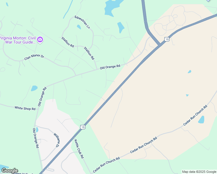 map of restaurants, bars, coffee shops, grocery stores, and more near 19263 Leander View in Culpeper