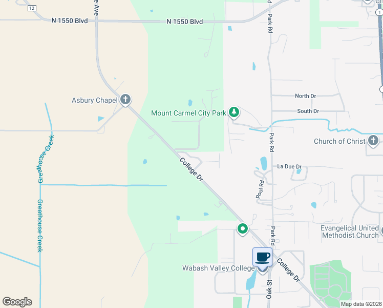 map of restaurants, bars, coffee shops, grocery stores, and more near 15039 4H Center Lane in Mount Carmel
