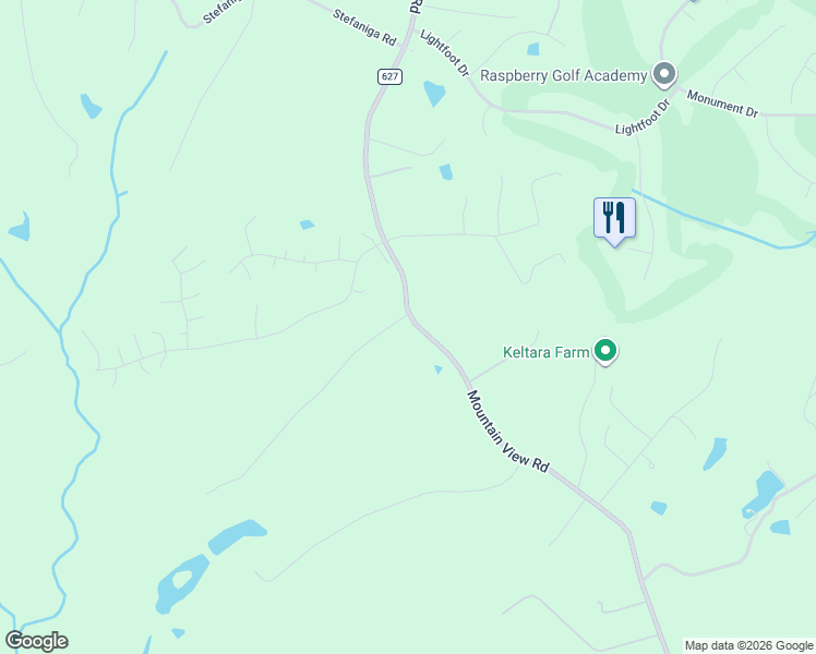 map of restaurants, bars, coffee shops, grocery stores, and more near 1603 Mountain View Road in Stafford