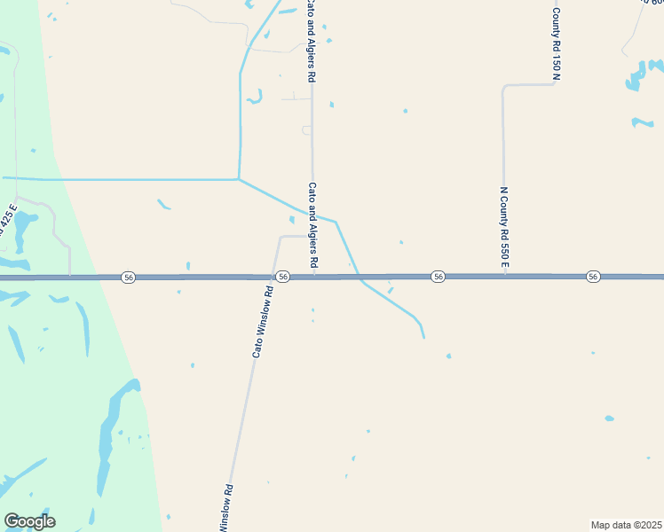 map of restaurants, bars, coffee shops, grocery stores, and more near 1024 N County Road 500 East in Winslow