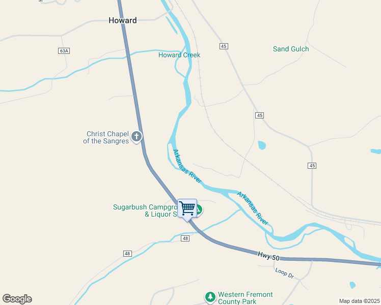 map of restaurants, bars, coffee shops, grocery stores, and more near 8913 U.S. 50 in Howard