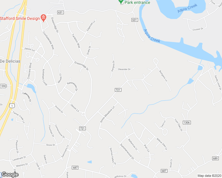 map of restaurants, bars, coffee shops, grocery stores, and more near 195 Olde Concord Road in Stafford