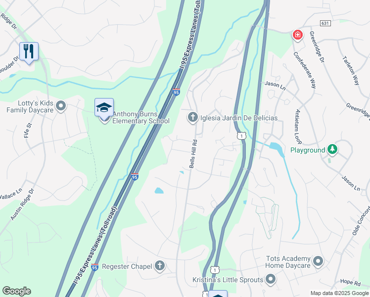 map of restaurants, bars, coffee shops, grocery stores, and more near 106 Cork Street in Stafford