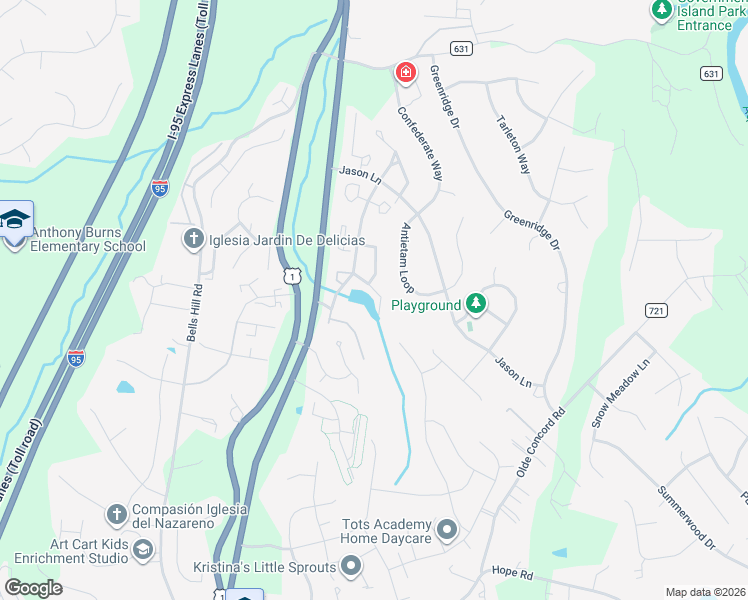 map of restaurants, bars, coffee shops, grocery stores, and more near 310 Munsons Hill Court in Stafford