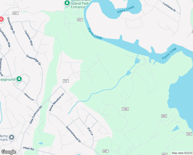 map of restaurants, bars, coffee shops, grocery stores, and more near 270 Olde Concord Road in Stafford