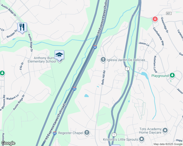 map of restaurants, bars, coffee shops, grocery stores, and more near 308 Galway Lane in Stafford