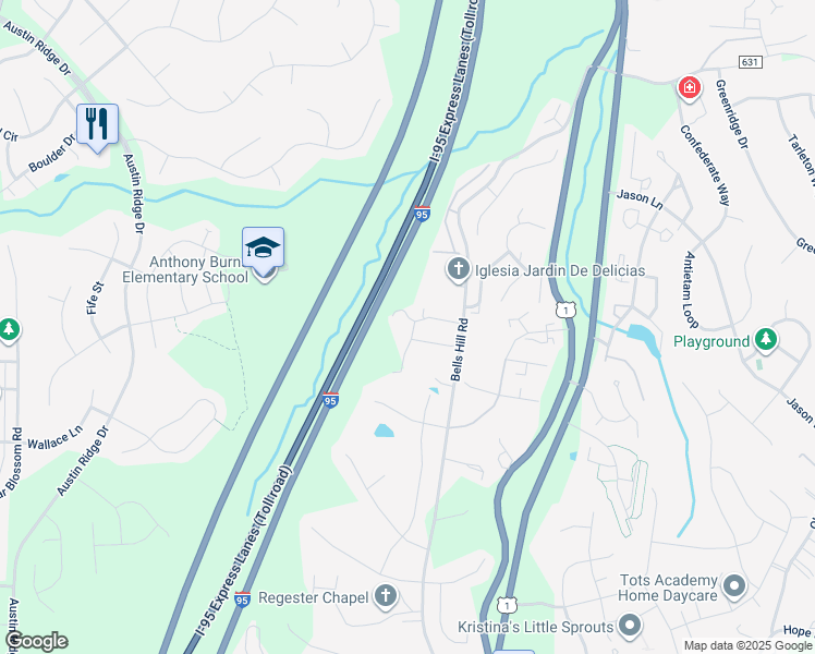 map of restaurants, bars, coffee shops, grocery stores, and more near 304 Galway Lane in Stafford