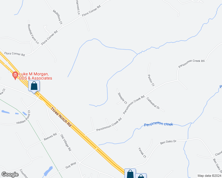 map of restaurants, bars, coffee shops, grocery stores, and more near 28017 Steeple Court in Mechanicsville