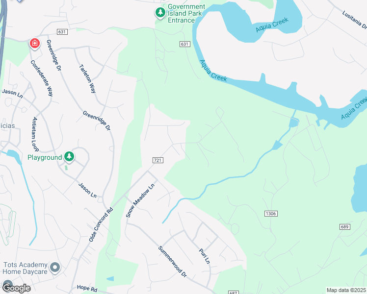 map of restaurants, bars, coffee shops, grocery stores, and more near 246 Olde Concord Road in Stafford