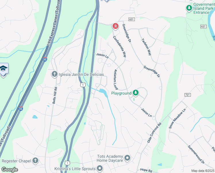 map of restaurants, bars, coffee shops, grocery stores, and more near 106 Gettysburg Court in Stafford