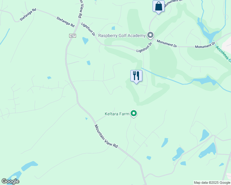 map of restaurants, bars, coffee shops, grocery stores, and more near 68 Wood Road in Stafford
