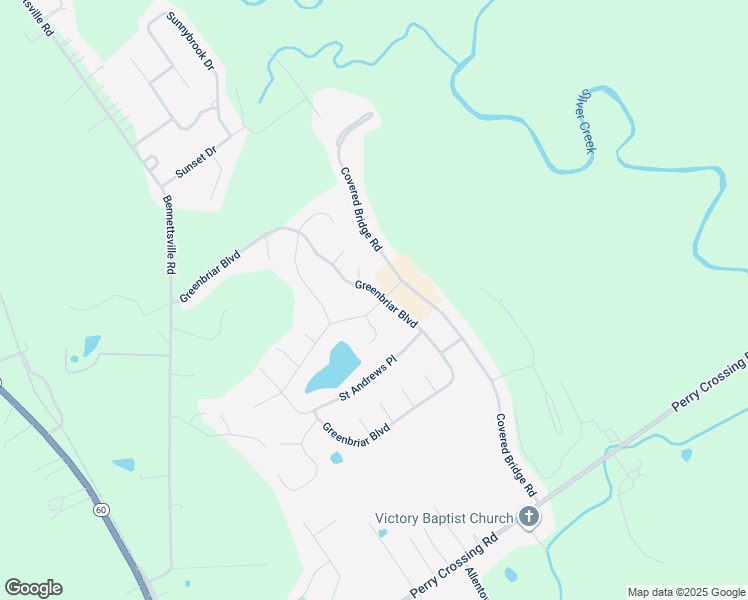 map of restaurants, bars, coffee shops, grocery stores, and more near 12701 Covered Bridge Road in Sellersburg