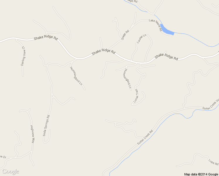 map of restaurants, bars, coffee shops, grocery stores, and more near 16850 Hummingbird Lane in Sutter Creek