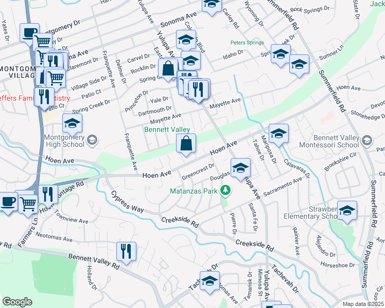 map of restaurants, bars, coffee shops, grocery stores, and more near 1539 Lynn Court in Santa Rosa