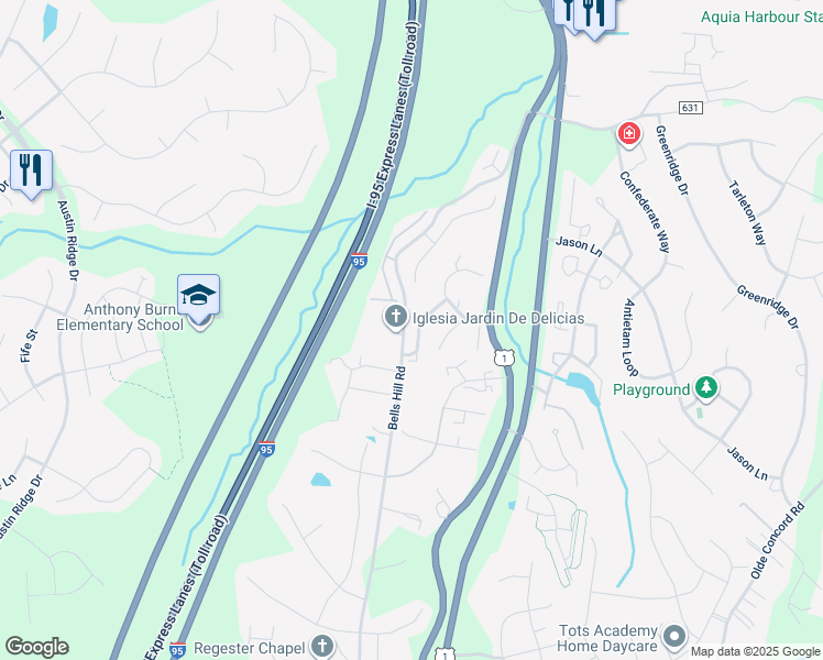 map of restaurants, bars, coffee shops, grocery stores, and more near 310 Fair Oaks Avenue in Stafford