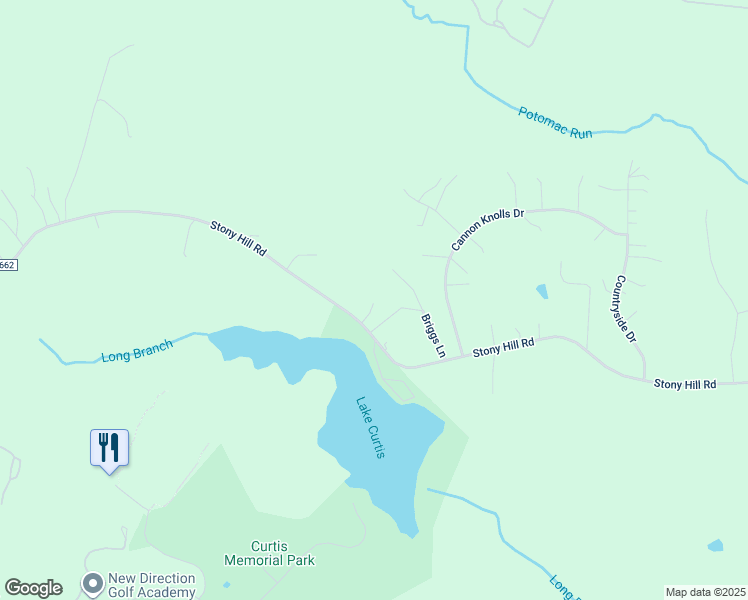 map of restaurants, bars, coffee shops, grocery stores, and more near 405 Stony Hill Road in Fredericksburg