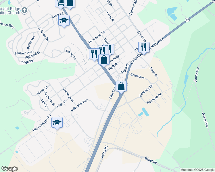map of restaurants, bars, coffee shops, grocery stores, and more near 123-167 Highway 3 in Charlestown