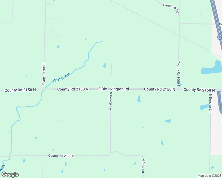 map of restaurants, bars, coffee shops, grocery stores, and more near 9600 East Dix-Irvington Road in Dix