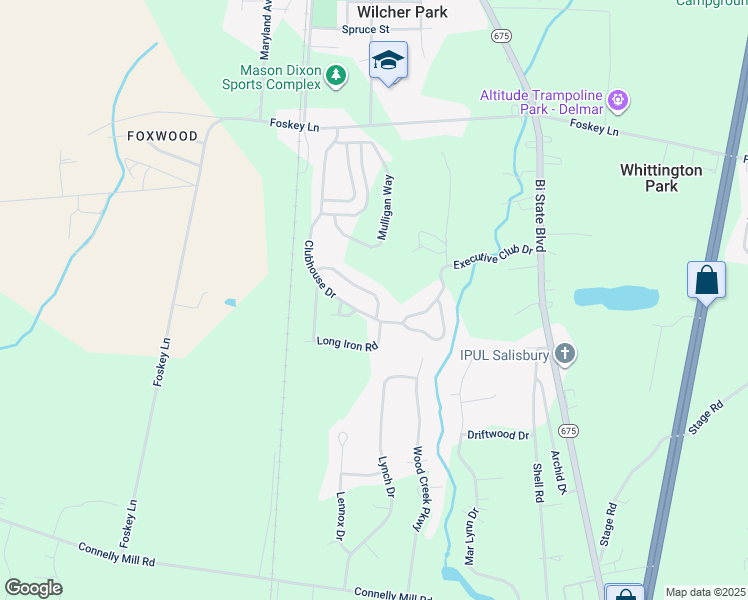 map of restaurants, bars, coffee shops, grocery stores, and more near 9254 Tournament Drive in Delmar