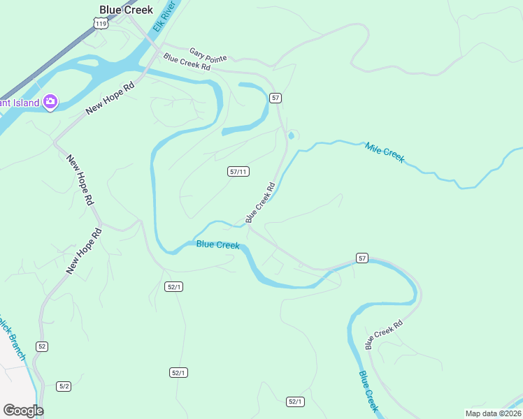map of restaurants, bars, coffee shops, grocery stores, and more near 143 Blue Creek Rd in Elkview