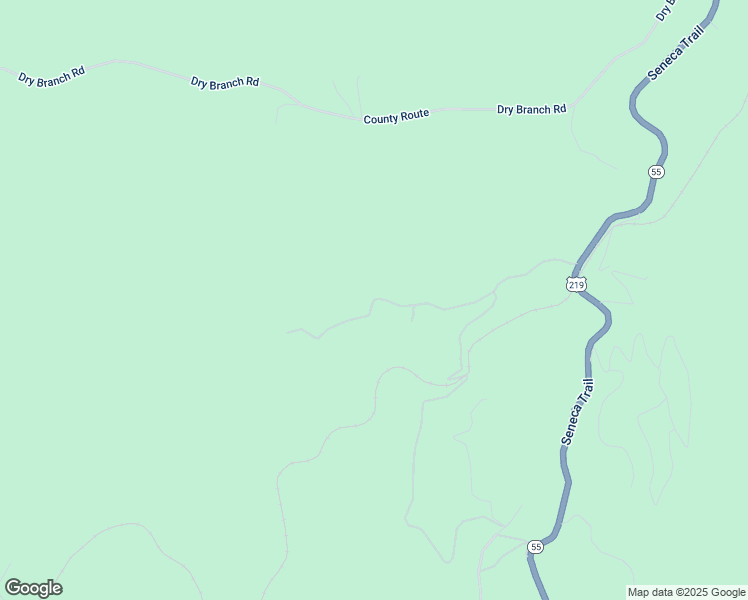 map of restaurants, bars, coffee shops, grocery stores, and more near Elk Headwaters Lane in Slaty Fork