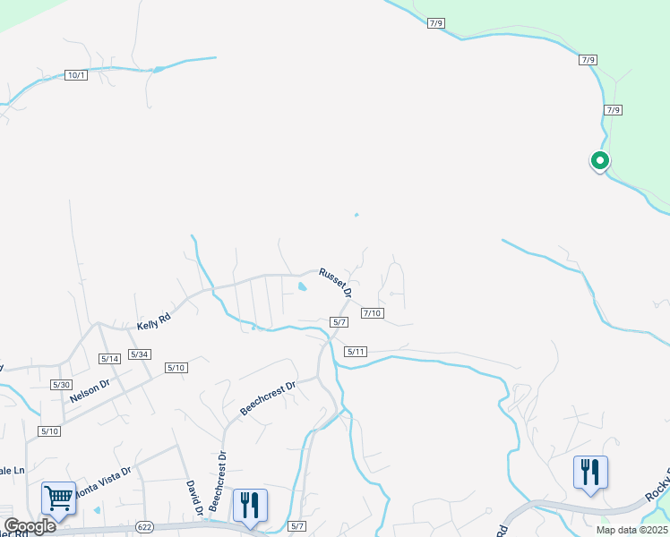 map of restaurants, bars, coffee shops, grocery stores, and more near 5168 Russet Drive in Charleston
