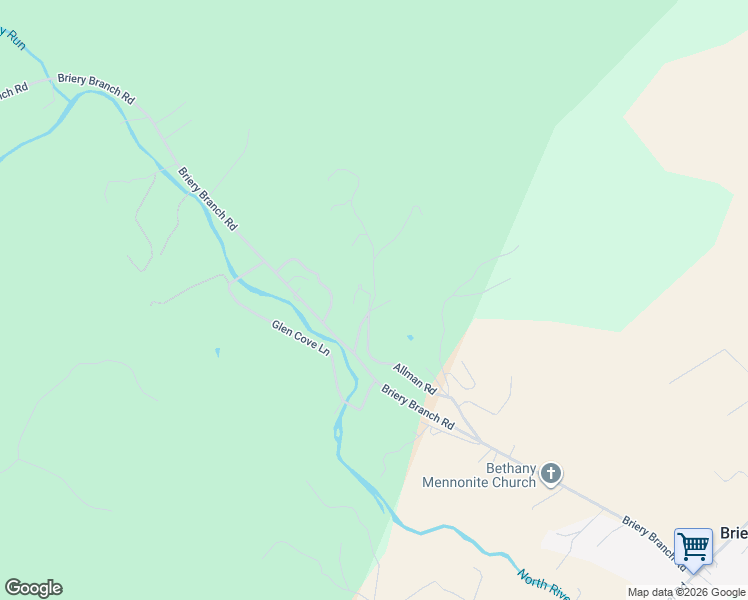 map of restaurants, bars, coffee shops, grocery stores, and more near Allman Road in Rockingham County