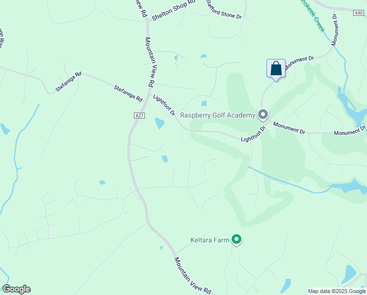 map of restaurants, bars, coffee shops, grocery stores, and more near 17 Planters Place in Stafford