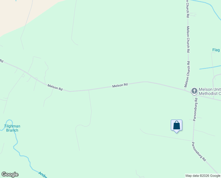 map of restaurants, bars, coffee shops, grocery stores, and more near 32353 Melson Road in Delmar