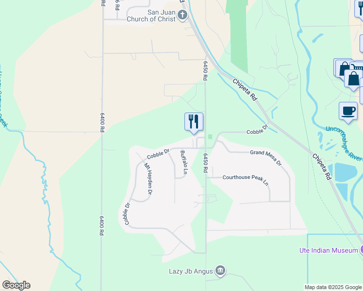 map of restaurants, bars, coffee shops, grocery stores, and more near 683 Cobble Drive in Montrose