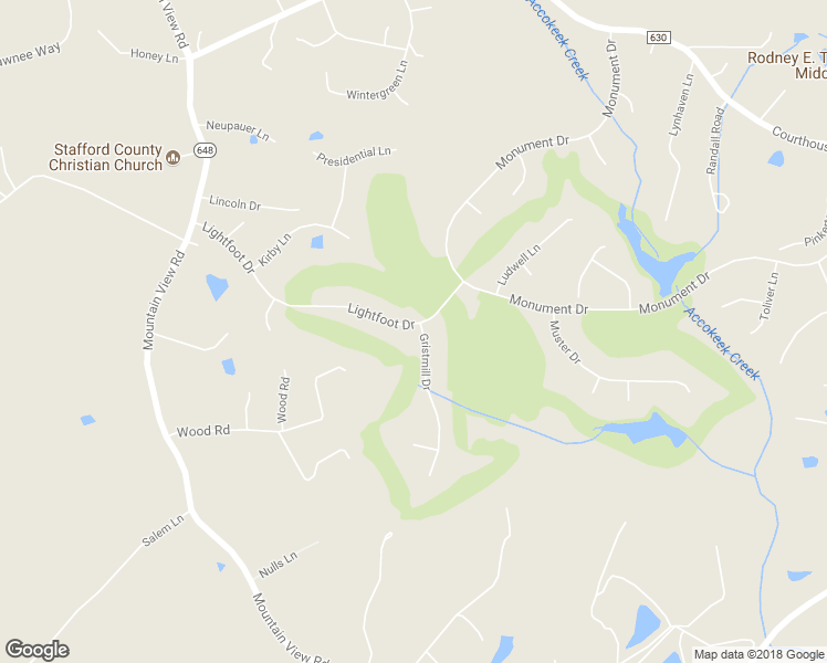 map of restaurants, bars, coffee shops, grocery stores, and more near 2 Gristmill Drive in Stafford