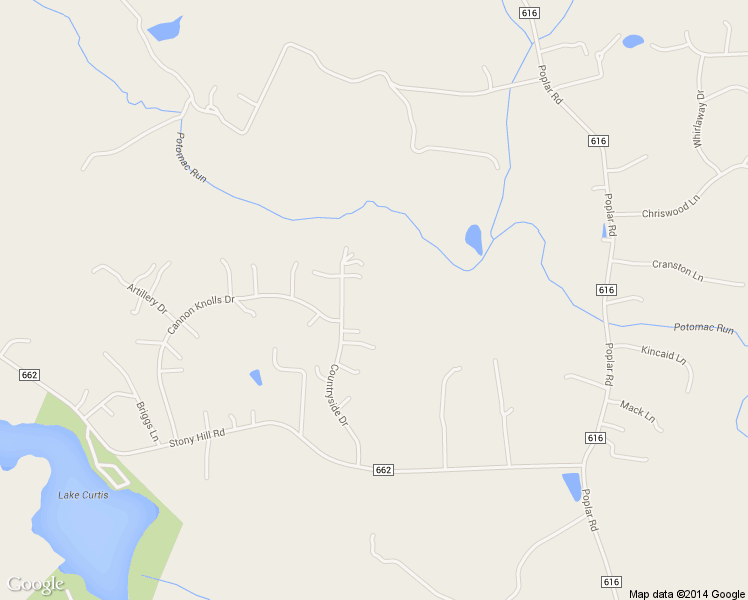 map of restaurants, bars, coffee shops, grocery stores, and more near 20 Countryside Drive in Fredericksburg