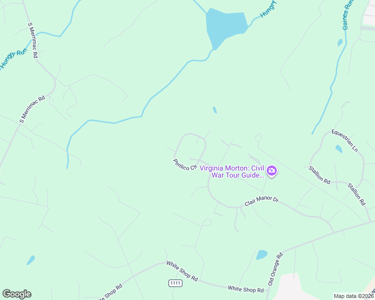 map of restaurants, bars, coffee shops, grocery stores, and more near 11092 Pimlico Circle in Culpeper